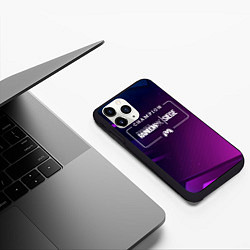 Чехол iPhone 11 Pro матовый Rainbow Six Gaming Champion: рамка с лого и джойст, цвет: 3D-черный — фото 2