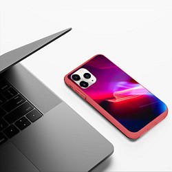 Чехол iPhone 11 Pro матовый Неоновая палитра цветов - Красный, цвет: 3D-красный — фото 2