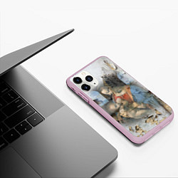 Чехол iPhone 11 Pro матовый Мадонна Литта Леонардо да Винчи Post-art, цвет: 3D-розовый — фото 2