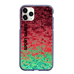 Чехол iPhone 11 Pro матовый SPORT GAMES Спортивные игры, цвет: 3D-серый