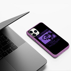 Чехол iPhone 11 Pro матовый Empty look, цвет: 3D-фиолетовый — фото 2