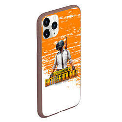 Чехол iPhone 11 Pro матовый Playerunknown battlegrounds краска, цвет: 3D-коричневый — фото 2