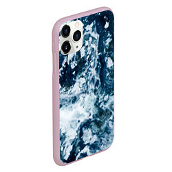 Чехол iPhone 11 Pro матовый Замерзшие Лужи Зимы, цвет: 3D-розовый — фото 2