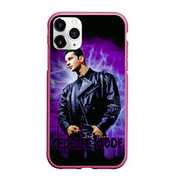 Чехол iPhone 11 Pro матовый Depeche Mode - Dave Gahan, цвет: 3D-малиновый