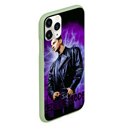 Чехол iPhone 11 Pro матовый Depeche Mode - Dave Gahan, цвет: 3D-салатовый — фото 2
