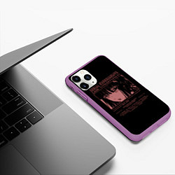 Чехол iPhone 11 Pro матовый Sadness girl, цвет: 3D-фиолетовый — фото 2