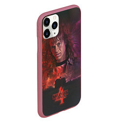 Чехол iPhone 11 Pro матовый EDDIE MUNSON STRANGER THINGS 4, цвет: 3D-малиновый — фото 2