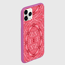 Чехол iPhone 11 Pro матовый Red ornament Arabic, цвет: 3D-фиолетовый — фото 2