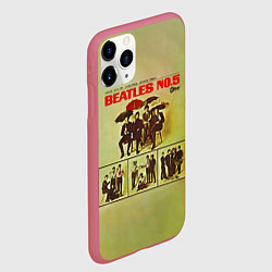 Чехол iPhone 11 Pro матовый Beatles N0 5, цвет: 3D-малиновый — фото 2