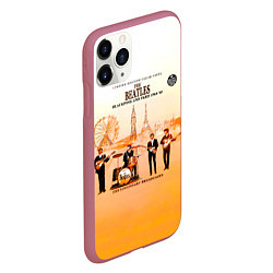 Чехол iPhone 11 Pro матовый The Beatles Blackpool And Paris 1964-65, цвет: 3D-малиновый — фото 2