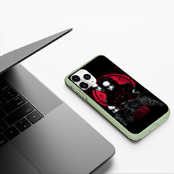 Чехол iPhone 11 Pro матовый Брэндон Ли - фильм Ворон, цвет: 3D-салатовый — фото 2