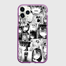 Чехол iPhone 11 Pro матовый Сомали и лесной дух паттерн, цвет: 3D-фиолетовый