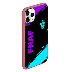 Чехол iPhone 11 Pro матовый Фредди - neon, цвет: 3D-малиновый — фото 2