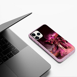 Чехол iPhone 11 Pro матовый Демон-Примарх Фулгрим, цвет: 3D-розовый — фото 2