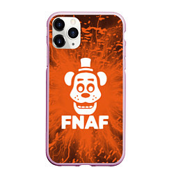 Чехол iPhone 11 Pro матовый Five Nights At Freddys - вспышка молнии, цвет: 3D-розовый