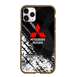 Чехол iPhone 11 Pro матовый Mitsubishi - След протектора, цвет: 3D-коричневый