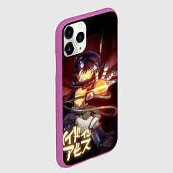 Чехол iPhone 11 Pro матовый Рег из аниме Made in Abyss, цвет: 3D-фиолетовый — фото 2