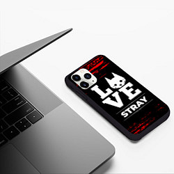 Чехол iPhone 11 Pro матовый Stray Love Классика, цвет: 3D-черный — фото 2