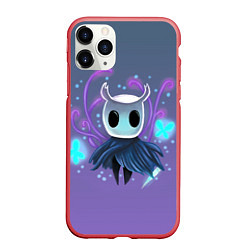 Чехол iPhone 11 Pro матовый Hollow Knight - рыцарь, цвет: 3D-красный