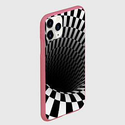 Чехол iPhone 11 Pro матовый Портал - оптическая иллюзия, цвет: 3D-малиновый — фото 2