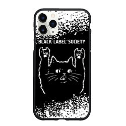 Чехол iPhone 11 Pro матовый Группа Black Label Society и рок кот, цвет: 3D-черный