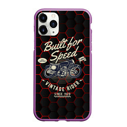 Чехол iPhone 11 Pro матовый Old vintage moto, цвет: 3D-фиолетовый