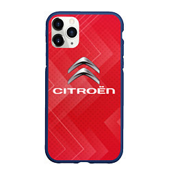 Чехол iPhone 11 Pro матовый Citroёn abstraction, цвет: 3D-тёмно-синий