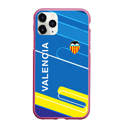 Чехол iPhone 11 Pro матовый Valencia Абстракция, цвет: 3D-малиновый