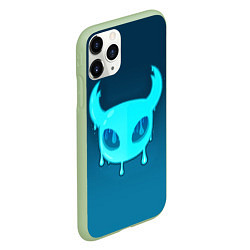 Чехол iPhone 11 Pro матовый Hollow Knight подтеки, цвет: 3D-салатовый — фото 2