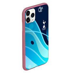 Чехол iPhone 11 Pro матовый Tottenham hotspur Абстракция, цвет: 3D-малиновый — фото 2