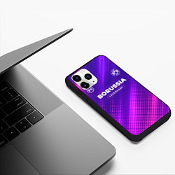 Чехол iPhone 11 Pro матовый Borussia legendary sport grunge, цвет: 3D-черный — фото 2