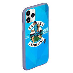 Чехол iPhone 11 Pro матовый Бегун: спорт, цвет: 3D-серый — фото 2