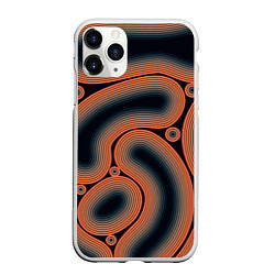 Чехол iPhone 11 Pro матовый Амебы Ржавчин, цвет: 3D-белый