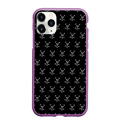 Чехол iPhone 11 Pro матовый Недоумевающая Мордочка Кота, цвет: 3D-фиолетовый