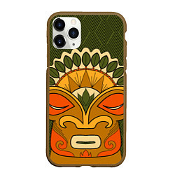 Чехол iPhone 11 Pro матовый Polynesian tiki HUMBLE, цвет: 3D-коричневый