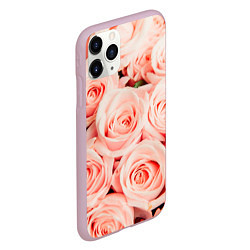 Чехол iPhone 11 Pro матовый Нежно - розовые Розы, цвет: 3D-розовый — фото 2