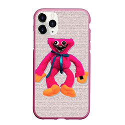 Чехол iPhone 11 Pro матовый Киси Миси объёмная игрушка - Kissy Missy, цвет: 3D-малиновый