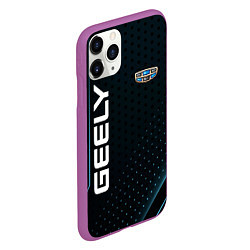 Чехол iPhone 11 Pro матовый Geely Абстракция, цвет: 3D-фиолетовый — фото 2