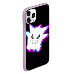 Чехол iPhone 11 Pro матовый Pokemon gengar, цвет: 3D-сиреневый — фото 2