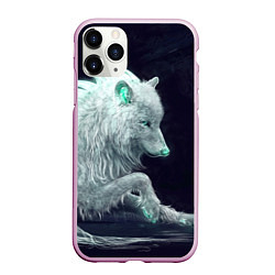 Чехол iPhone 11 Pro матовый Магическая волчица, цвет: 3D-розовый