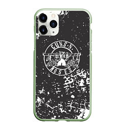 Чехол iPhone 11 Pro матовый Guns-n-roses - краска