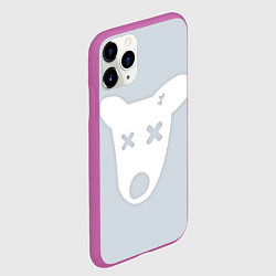 Чехол iPhone 11 Pro матовый Собачка - Удалённая страница ВК, цвет: 3D-фиолетовый — фото 2