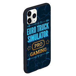 Чехол iPhone 11 Pro матовый Игра Euro Truck Simulator: pro gaming, цвет: 3D-черный — фото 2