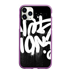 Чехол iPhone 11 Pro матовый Уличное искусство - Граффити, цвет: 3D-фиолетовый