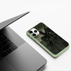 Чехол iPhone 11 Pro матовый STALKER Бандит В Плаще, цвет: 3D-салатовый — фото 2