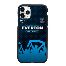 Чехол iPhone 11 Pro матовый Everton legendary форма фанатов, цвет: 3D-черный