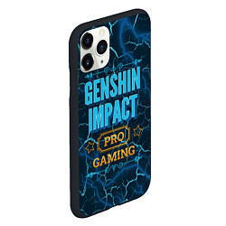 Чехол iPhone 11 Pro матовый Игра Genshin Impact: pro gaming, цвет: 3D-черный — фото 2