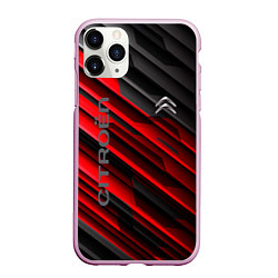 Чехол iPhone 11 Pro матовый Citroёn - sport, цвет: 3D-розовый