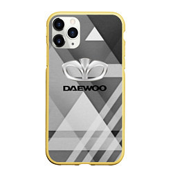 Чехол iPhone 11 Pro матовый Daewoo - logo, цвет: 3D-желтый