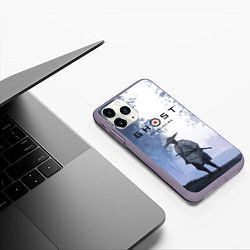Чехол iPhone 11 Pro матовый Дзин в лесу, цвет: 3D-серый — фото 2
